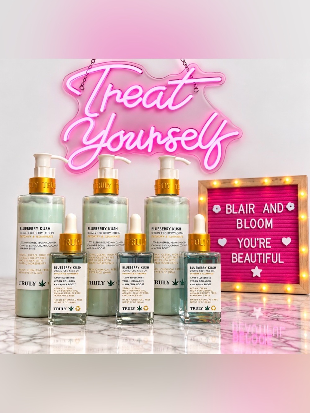 Truly Beauty Blueberry K Lotion & Face Oil Bundle - Discontinued